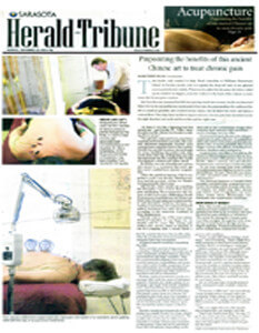 Barry Greenberg in Bradenton Herald Tribune article on acupuncture for chronic pain
